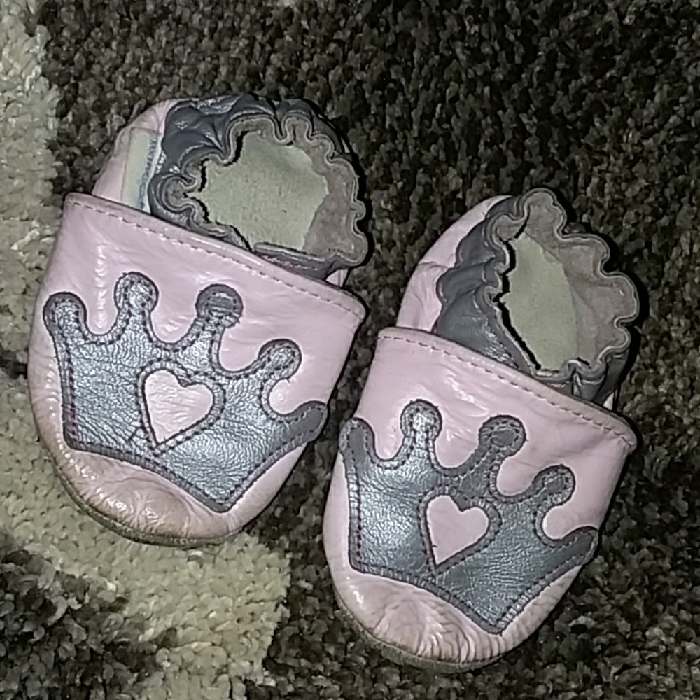 Baby girl soft-soled leather slipper shoes0-12
